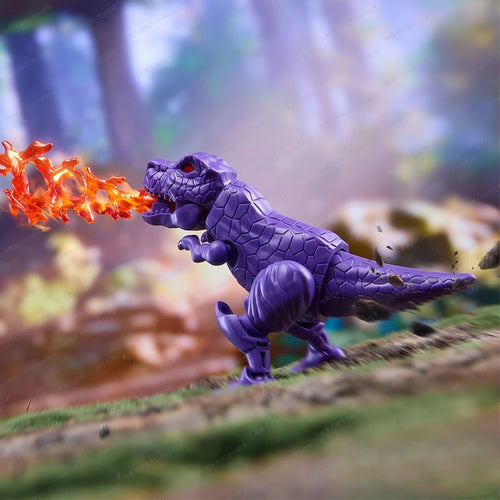 Figura Transformers Megatron Dinosaurio Foto Real — Aliento de Llama Exterior