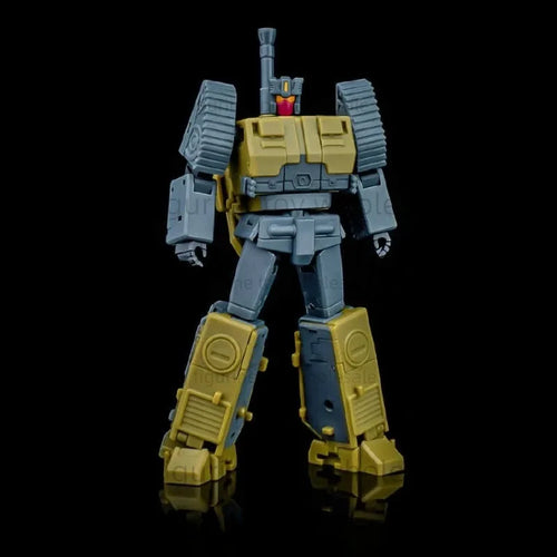 Figura Transformers Onslaught Magic Square MS-B51 — Camión militar de ladrillo gris y amarillo