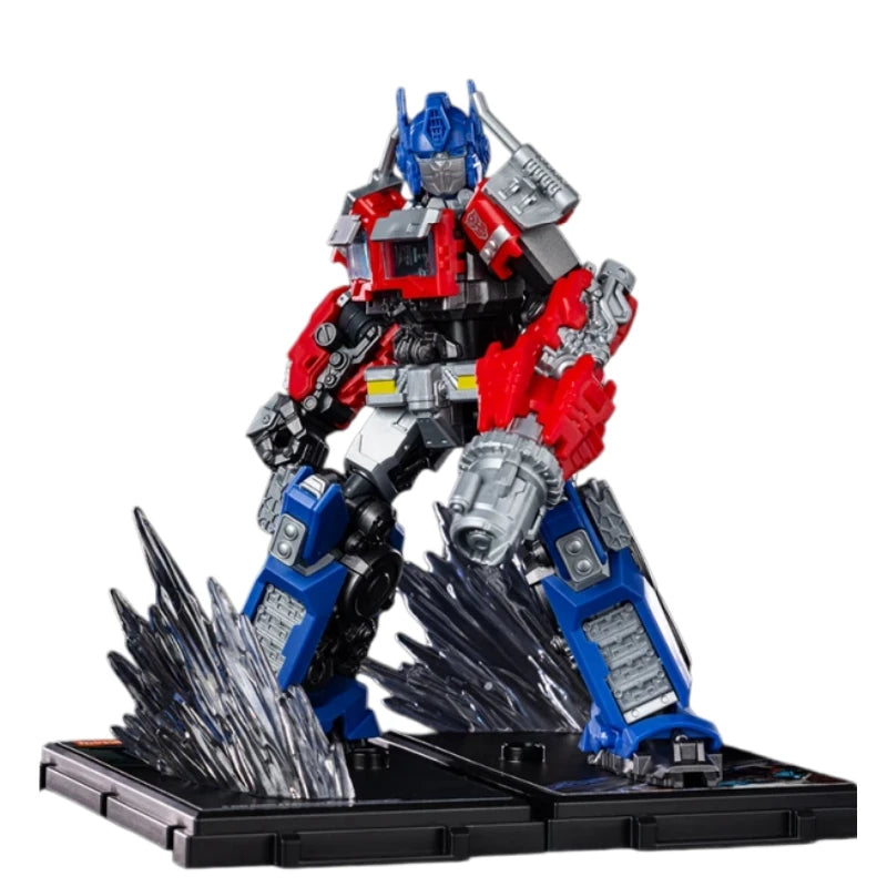 Figura Transformers Optimus Prime Clásico — Ladrillo Rojo y Azul Espada Desenvainada