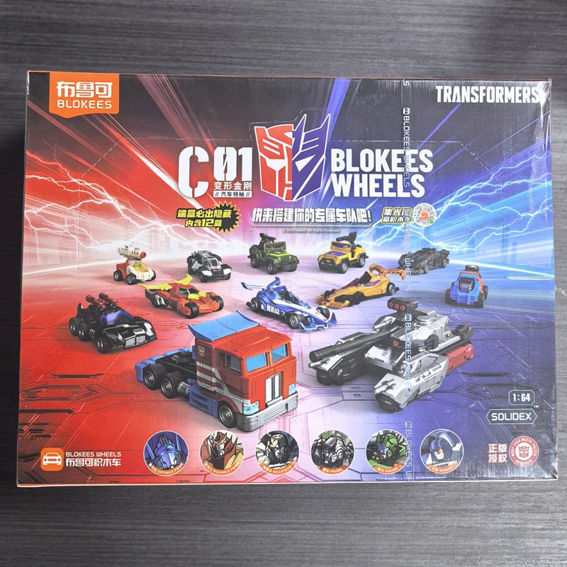 Transformers MINIQ Wheels Box Set — Doce Mini-Vehículos Colección Completa