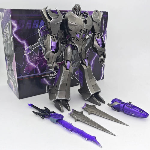 Figura Transformers Megatron Dark Master APC — Versión Prime Dañada en Batalla