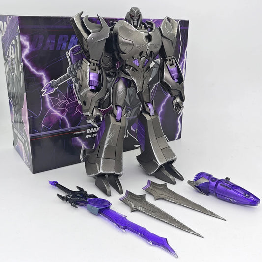 Figura Transformers Megatron Dark Master APC — Versión Prime Dañada en Batalla