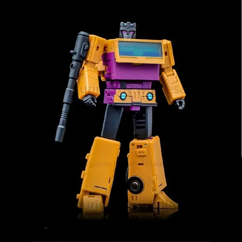 Figura Transformers Swindle Magic Square — Ladrillo morado y amarillo, Mercader Decepticon
