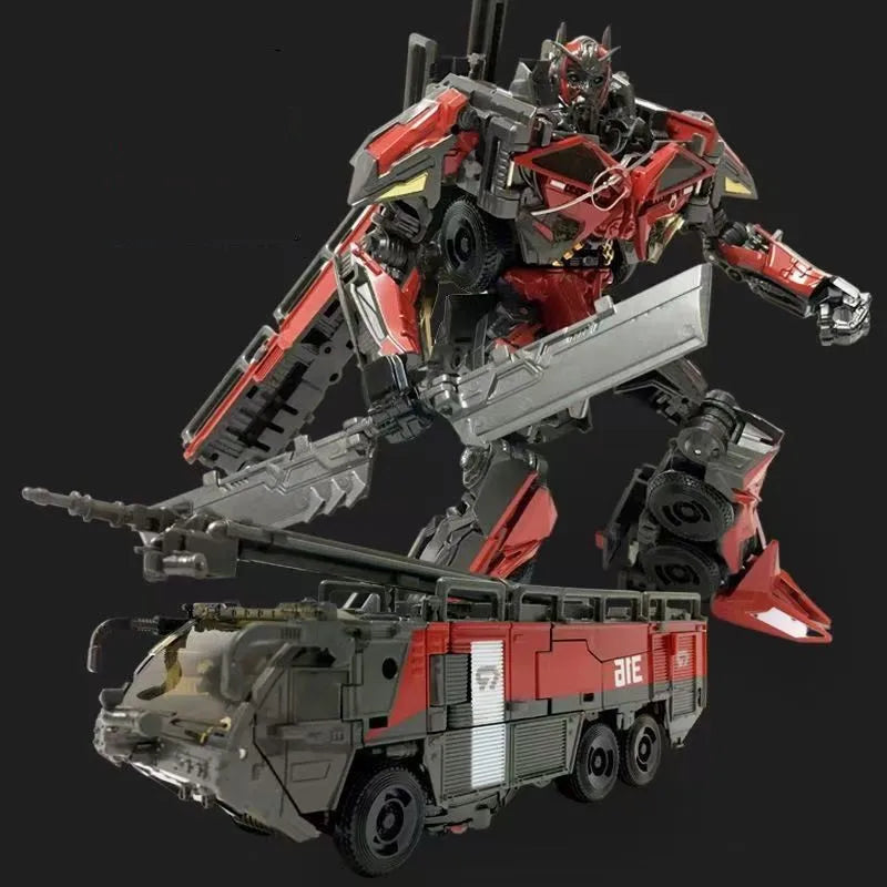 Figura Transformers Sentinel Prime — Camión de Bomberos Transformable
