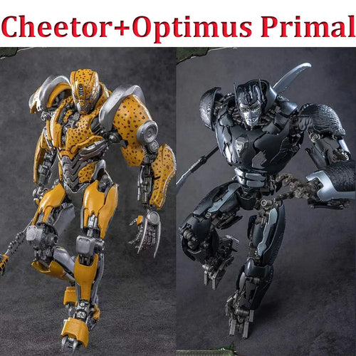 Dúo de figuras Transformers Cheetor y Optimus Primal — Paquete Beast Wars AMK