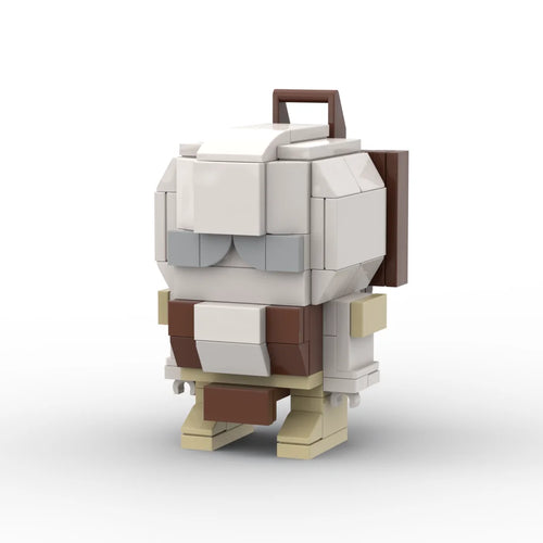 Figura Transformers Outback Chibi — Ladrillo Blanco y Marrón Silueta Redonda