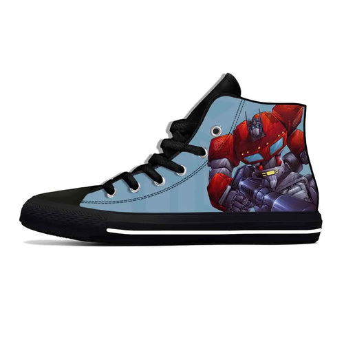 Zapatillas altas Transformers negro-cian