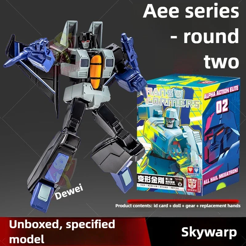 Figura Transformers Skywarp Cromado — Teletransportador Seeker Blind Box AAE