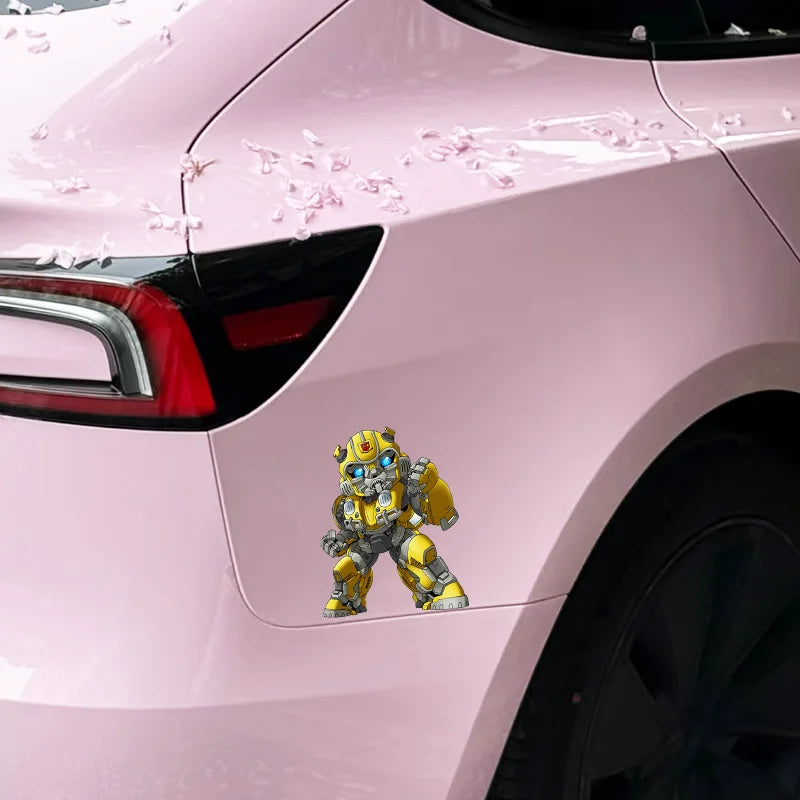 Pegatina Transformers Bumblebee UV — Calcomanía Triángulo Ventana Coche