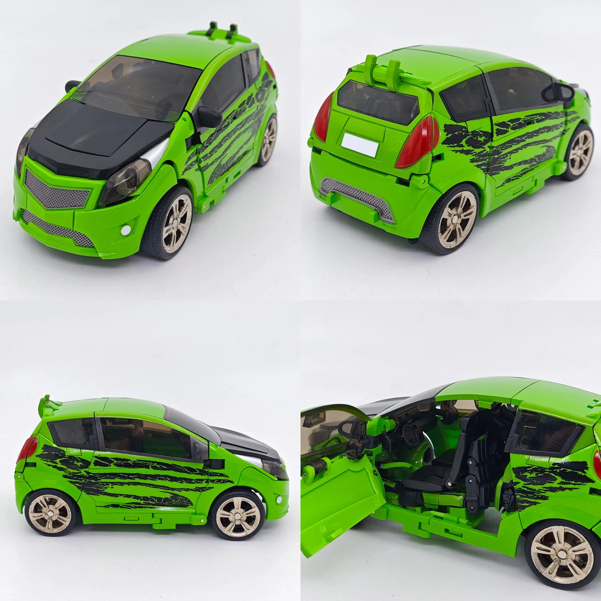 Figura Transformers Skids y Mudflap — Dúo Gemelo Verde Tonto Unique Toys