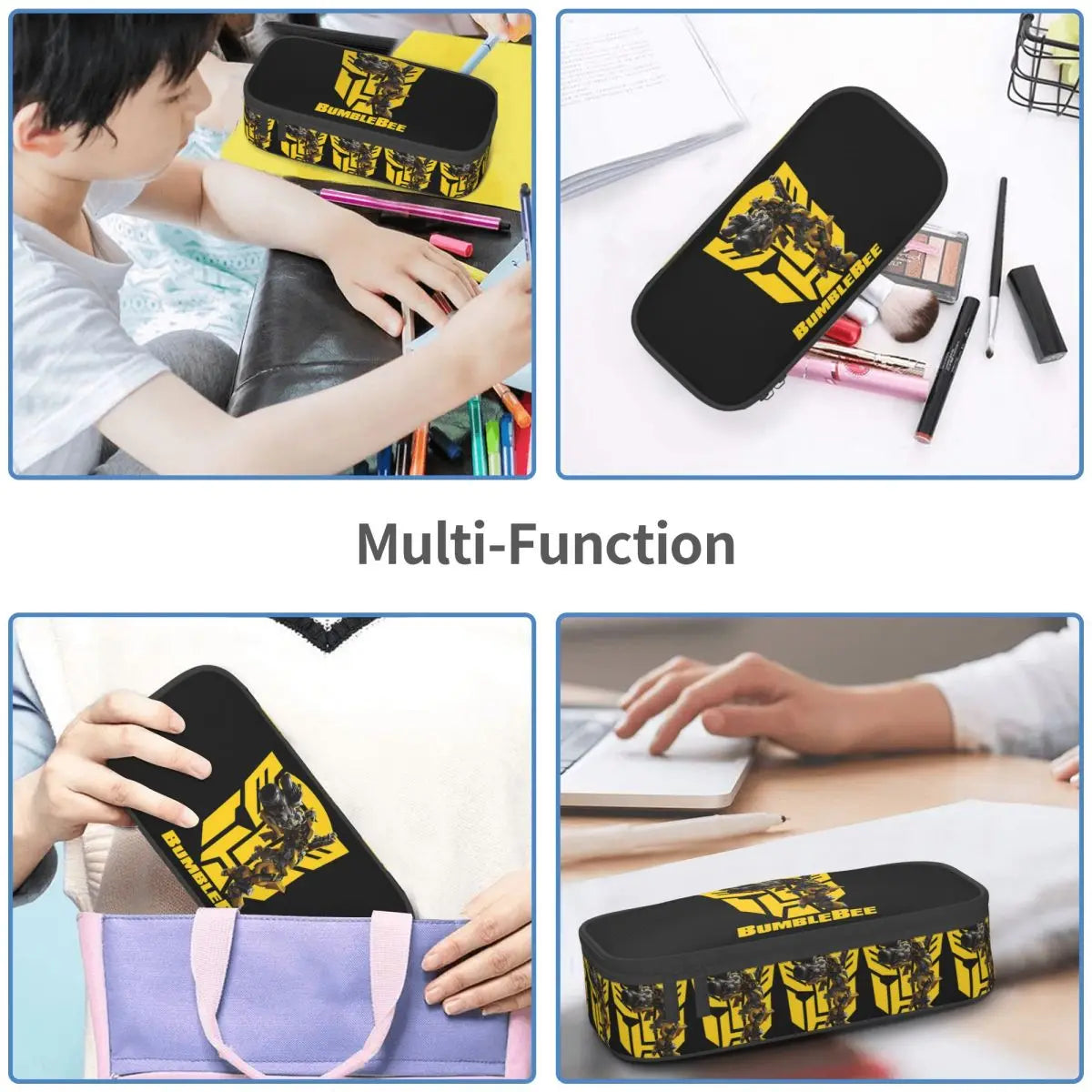 Estuche Transformers - Autobots Forro Azul Rayas