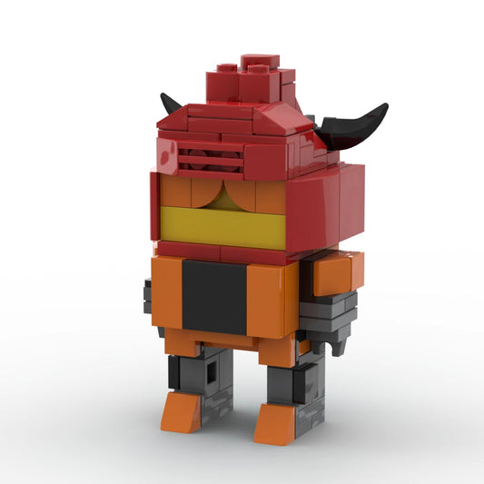 Figura Transformers Tantrum — Ladrillo Rojo y Marrón Toro Predacon
