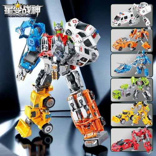 Figura Transformers Dinoking Escuadrón Multicolor — Combinador Naranja y Azul Sin Caja