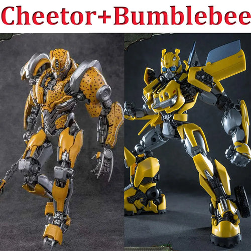 Dúo de Figuras Transformers Cheetor y Bumblebee — Kit de Maquetas de Colección AMK