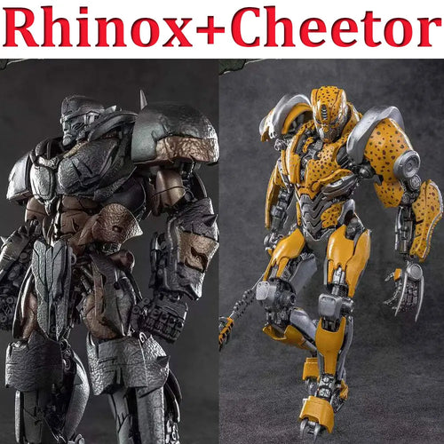 Dúo Figuras Transformers Rhinox & Cheetor — Alianza Beast Wars Salvaje