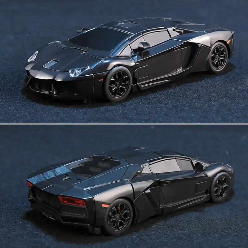 Figura Transformers Lockdown Aventador — Cazador Negro Silueta Lamborghini