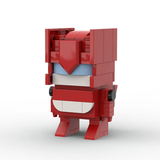 Figura Transformers Lightspeed — Technobot Rojo Ladrillo y Rosa Veloz