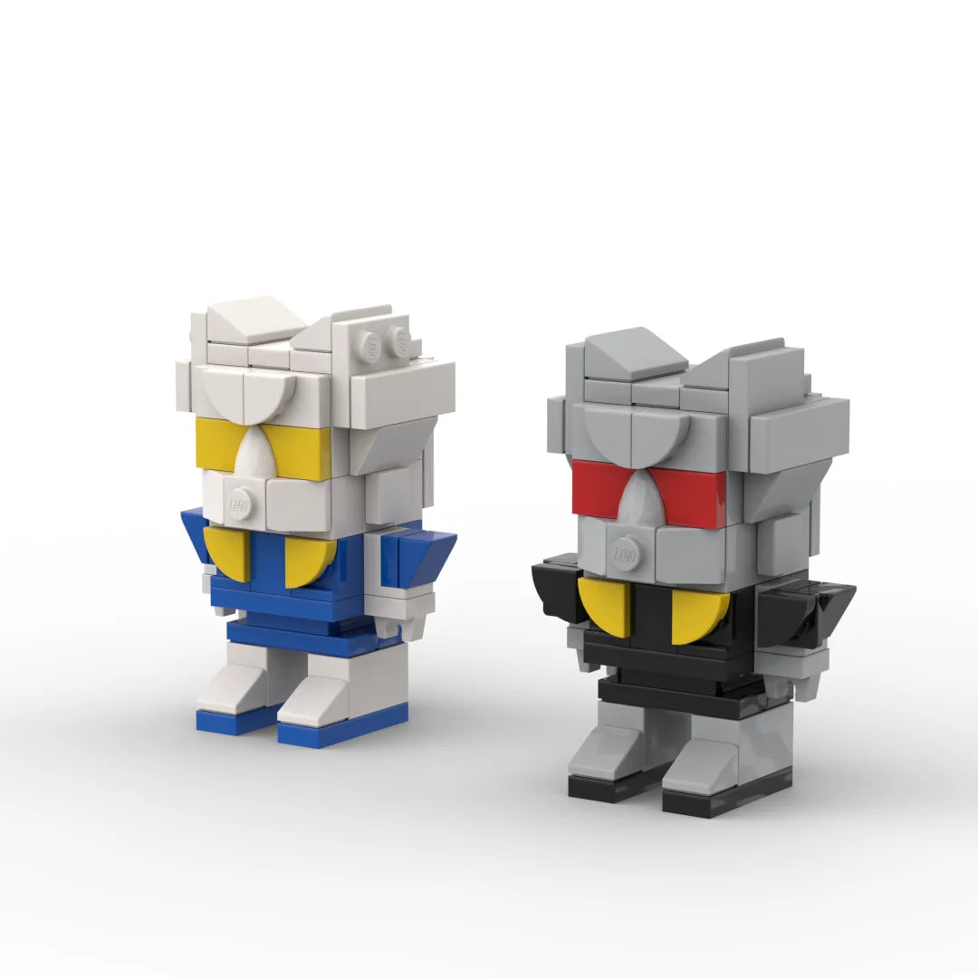 Duo de Figuras Transformers Rewind y Eject — Miniaturas de Cassettes Ladrillo Autobot