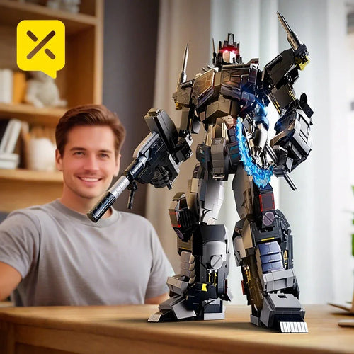 Ladrillos Transformers Nemesis Knight — Construcción Optimus Prime Oscuro 1886 Piezas