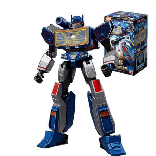 Figura Transformers Soundwave Origen ONE Blitzwing — Ladrillo Azul Pizarra Espía Casete
