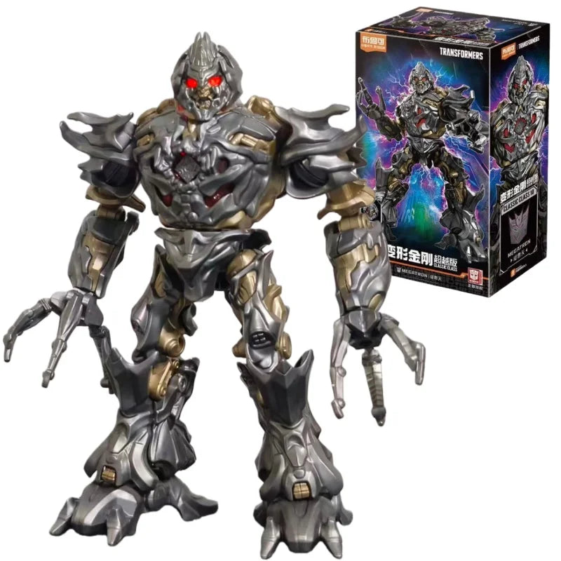 Figura Transformers Megatron Ojos Rojos — Ladrillo Plateado Edición TF Ventana