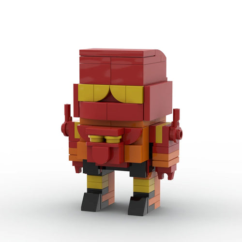 Figura Transformers Rampage — Ladrillo Compacto Rojo y Ocre Depredador