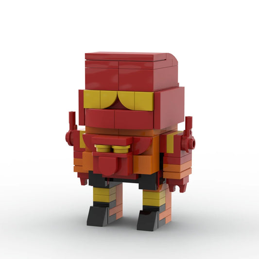 Figura Transformers Rampage — Ladrillo Compacto Rojo y Ocre Depredador