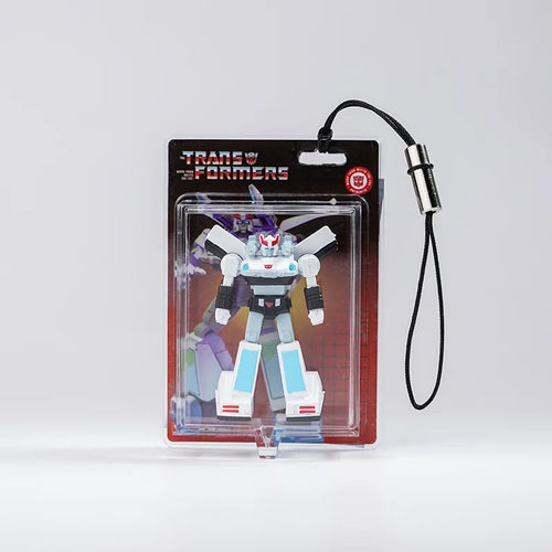 Colgante Transformers Prowl — Amuleto Cabeza Policía Negro y Blanco