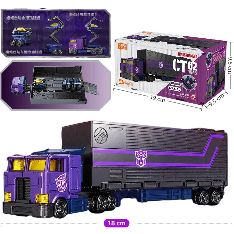 Figura Transformers Motormaster Dark Convoy — Cabina Morada Edición CT02 Stunticon