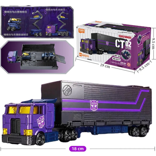 Figura Transformers Motormaster Dark Convoy — Cabina Morada Edición CT02 Stunticon