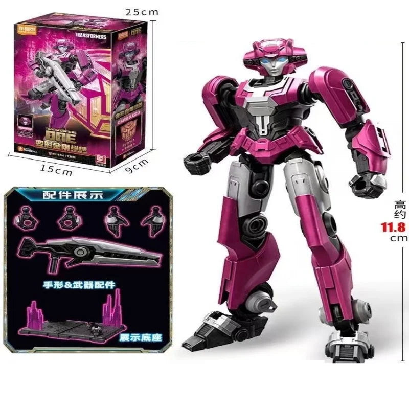 Figura Transformers Elita-1 Guerrera Fucsia — Caja Completa Ficha 11.4cm