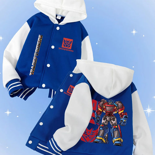 Chaqueta de Transformers con nuevo diseño - Blanca y azul