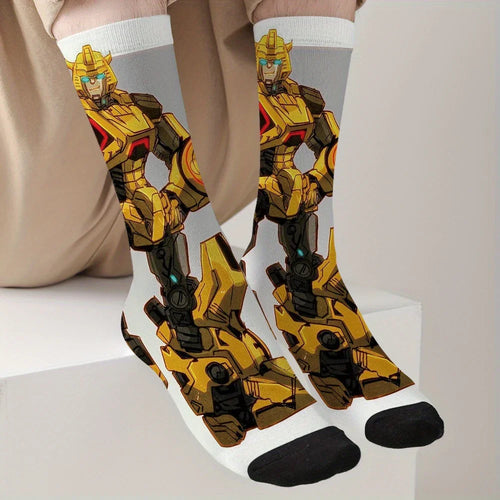 Par de calcetines Transformers - Dorado