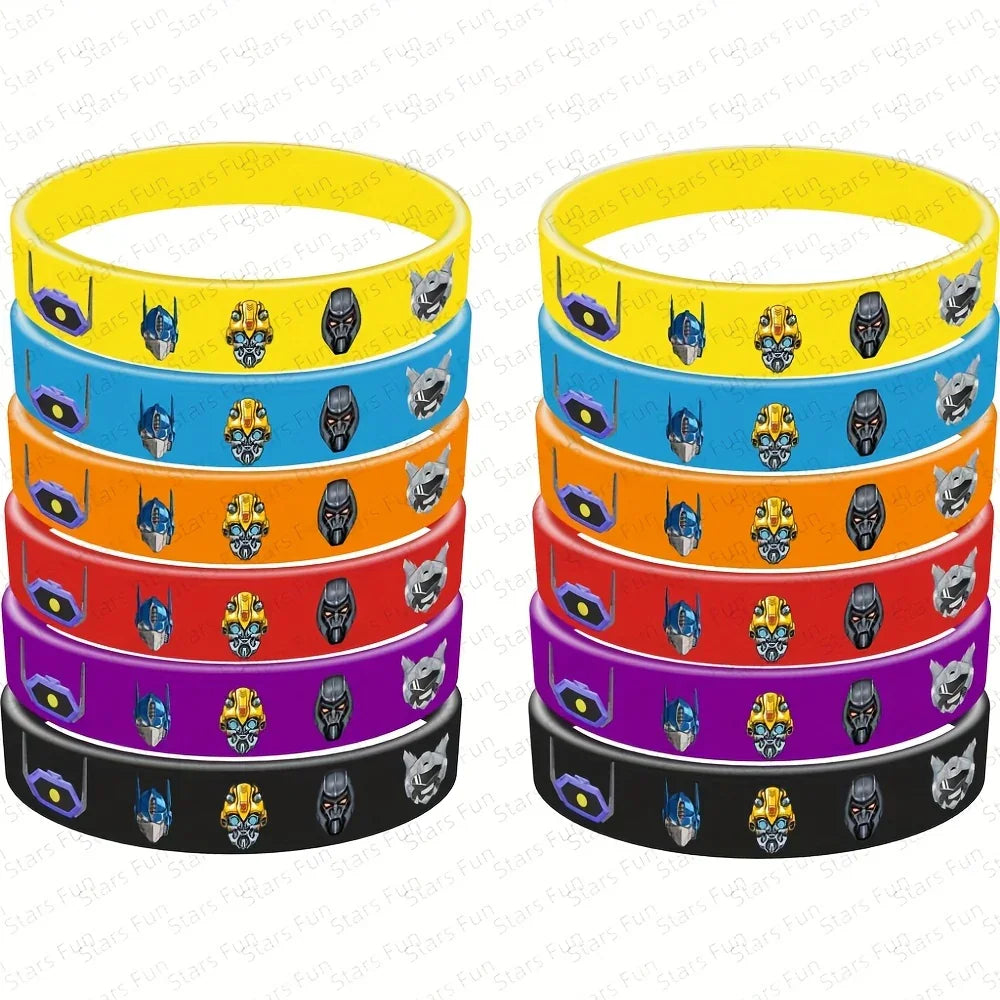 Lote de 12 pulseras Transformers - Logos