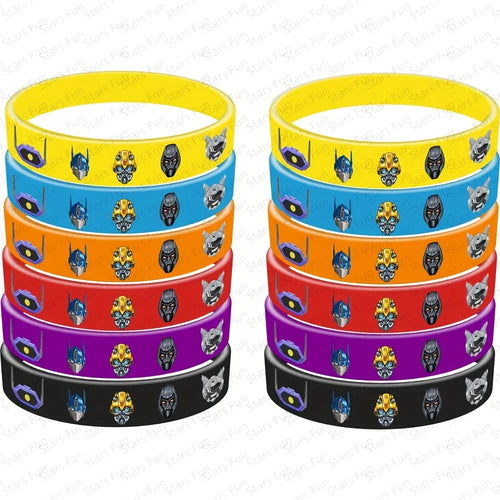 Lote de 12 pulseras Transformers - Logos