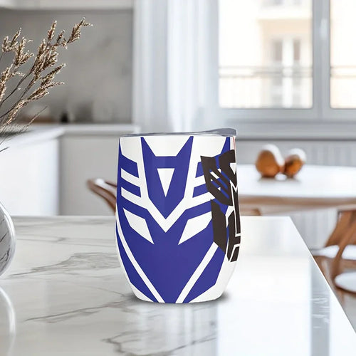 Taza de lata de Transformers - Logotipo de Optimus